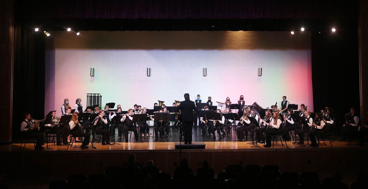 Buffalo High School’s winter concert was split into two performances